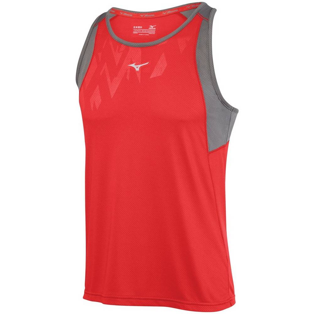 Mizuno Men's Singlet Alpha Vent Tank Top Red (421653-SJD)